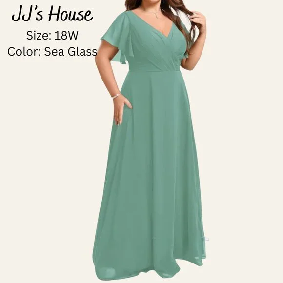 destination wedding dresses beach Abbie Dress in Seaglass Chiffon – Ivy City Co